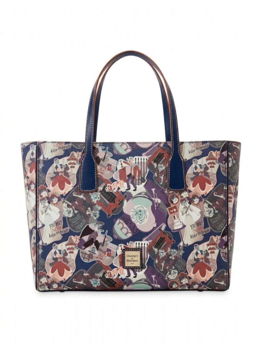 Disney Dooney & Bourke Haunted Mansion Madame Leota Toile Ghost Tote NWT